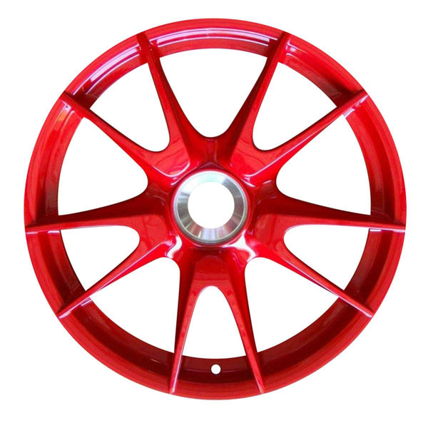 2012 porsche 911 wheel 19 red aluminum 5 lug w67409rd 2