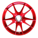 2013 porsche 911 wheel 19 red aluminum 5 lug w67409rd 3