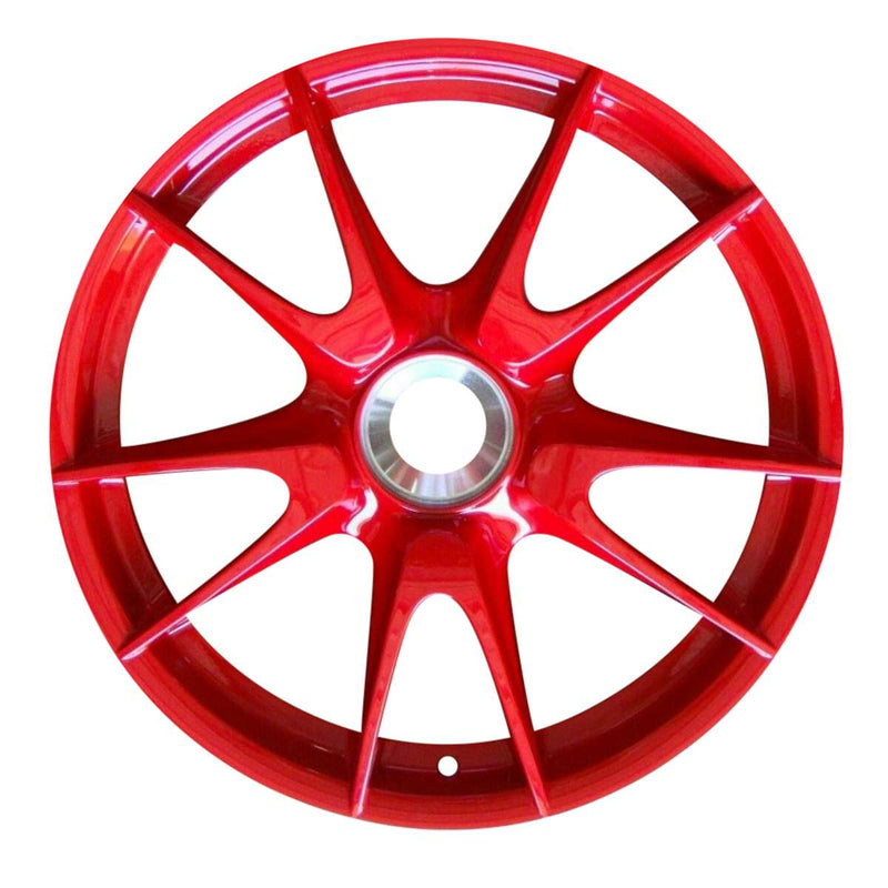 2013 porsche 911 wheel 19 red aluminum 5 lug w67410rd 3