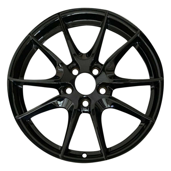 2013 porsche boxster wheel 20 black with machined lip aluminum 5 lug w67430bml 5