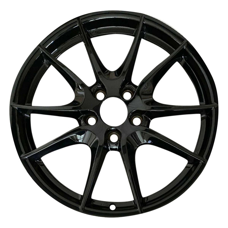 2012 porsche boxster wheel 20 black with machined lip aluminum 5 lug w67430bml 4