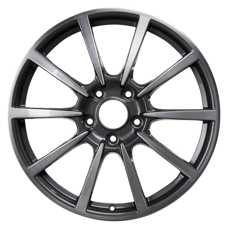 2015 porsche cayman wheel 20 machined charcoal aluminum 5 lug w67435mc 2