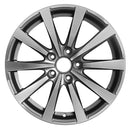 2015 porsche panamera wheel 19 machined charcoal aluminum 5 lug w67444mc 2