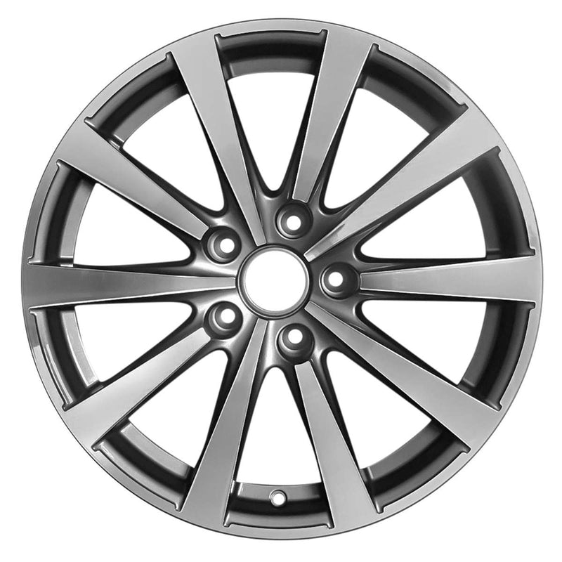 2015 porsche panamera wheel 19 machined charcoal aluminum 5 lug w67444mc 2