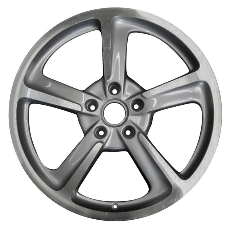 2015 porsche 911 wheel 20 machined silver aluminum 5 lug w67455ms 4