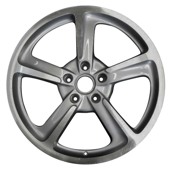 2014 porsche 911 wheel 20 machined silver aluminum 5 lug w67455ms 3