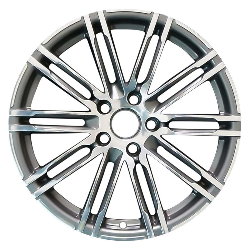 2014 porsche 911 wheel 20 machined charcoal aluminum 5 lug w67459mc 1