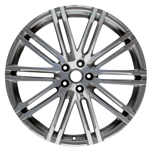 2014 porsche macan wheel 21 machined charcoal aluminum 5 lug w67468mc 1