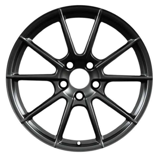 2016 porsche boxster wheel 20 black aluminum 5 lug w67476b 1