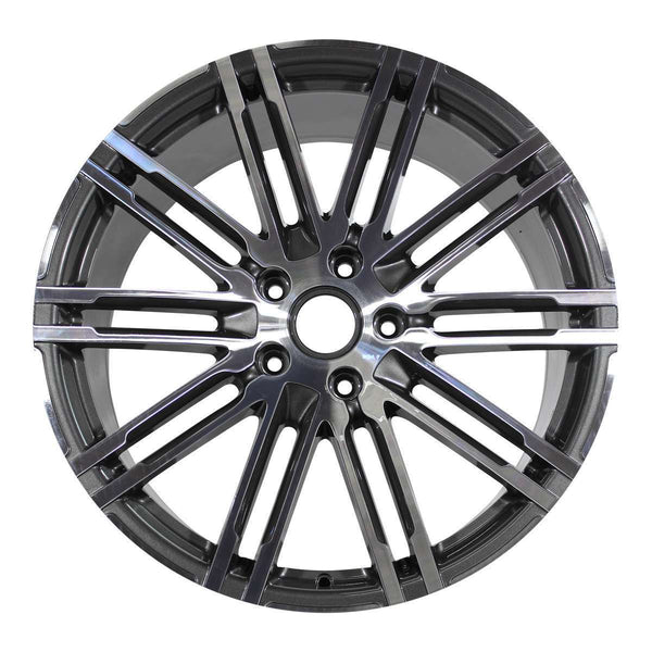 2015 porsche cayenne wheel 21 machined charcoal aluminum 5 lug w67482mc 1