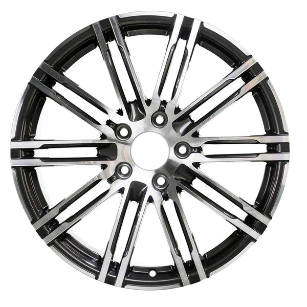 2012 porsche panamera wheel 20 machined charcoal aluminum 5 lug w67489mc 3