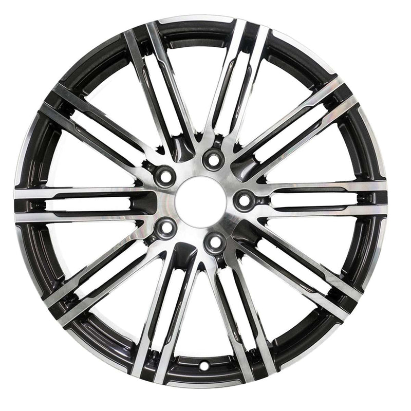 2015 porsche panamera wheel 20 machined charcoal aluminum 5 lug w67489mc 6