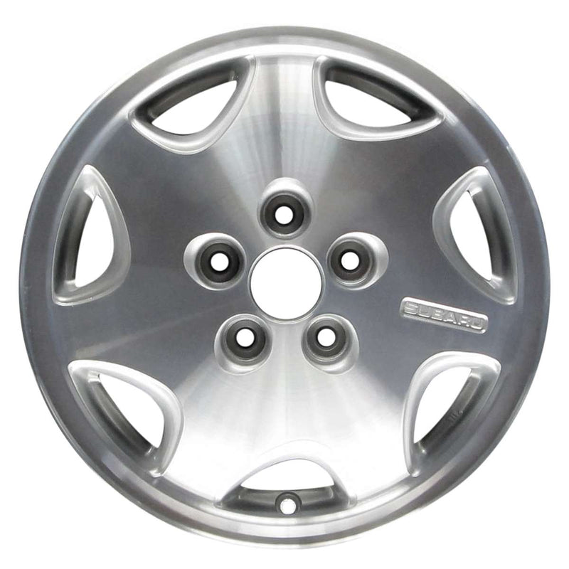 1998 subaru legacy wheel 14 silver aluminum 5 lug w68684s 6