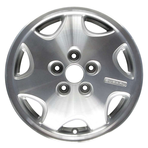 1995 subaru impreza wheel 14 silver aluminum 5 lug w68684s 9