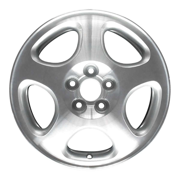 1997 subaru legacy wheel 15 machined silver aluminum 5 lug w68702ms 3