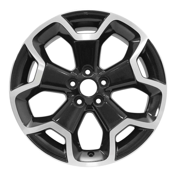 2014 subaru xv wheel 17 machined charcoal aluminum 5 lug rw68806mc 2