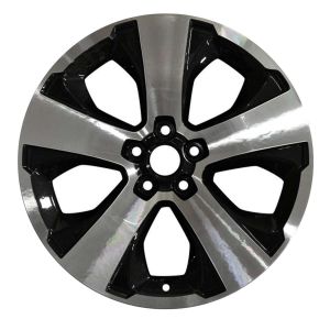 2014 subaru xv wheel 17 machined black aluminum 5 lug w68816mb 1