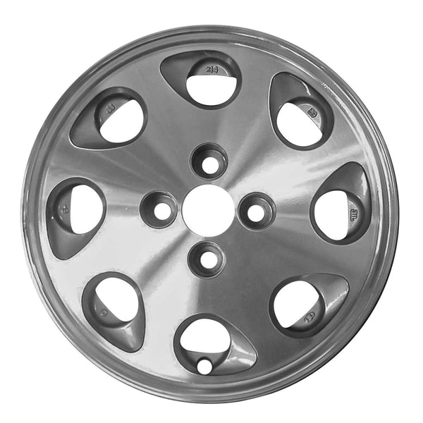 1988 toyota mr2 wheel 14 machined charcoal aluminum 4 lug w69238mc 1