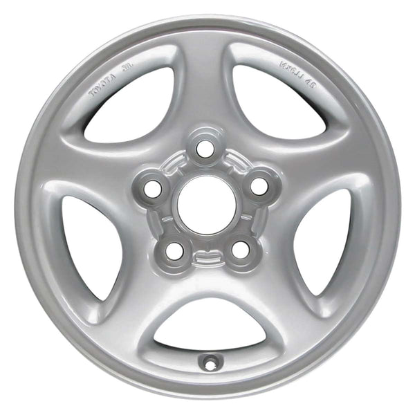 1991 toyota mr2 wheel 14 silver aluminum 5 lug w69289s 1