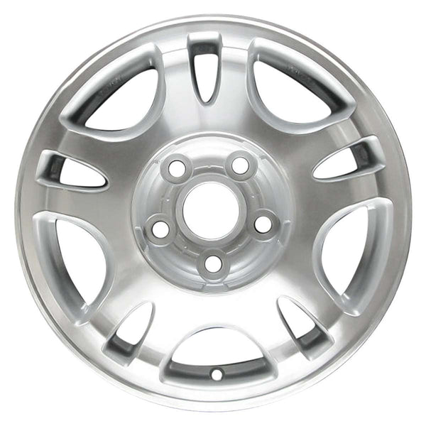 1992 toyota camry wheel 14 machined silver aluminum 5 lug w69295ms 1