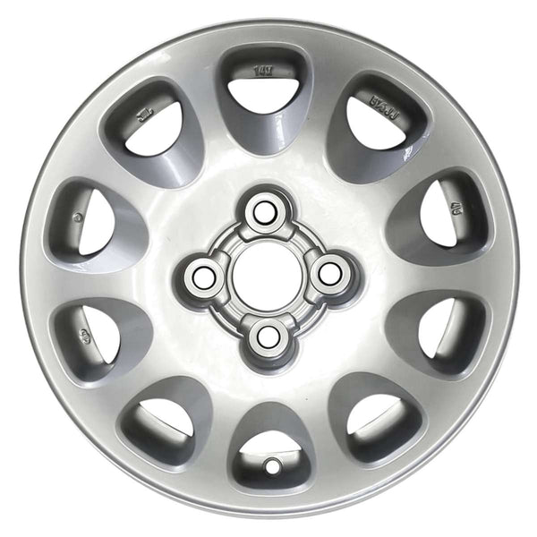 1996 toyota corolla wheel 14 silver aluminum 4 lug w69312s 4