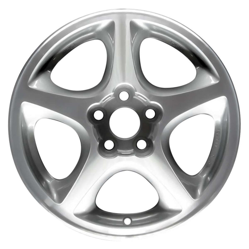 1998 toyota celica wheel 15 machined silver aluminum 5 lug w69327ms 5