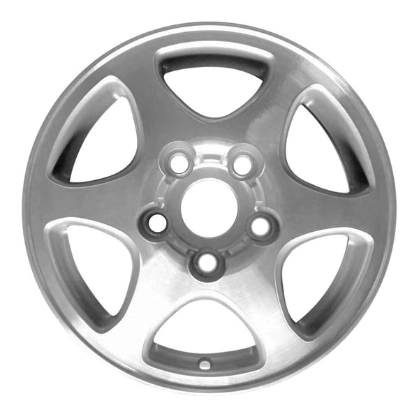 1999 toyota camry wheel 14 machined silver aluminum 5 lug w69347ms 3