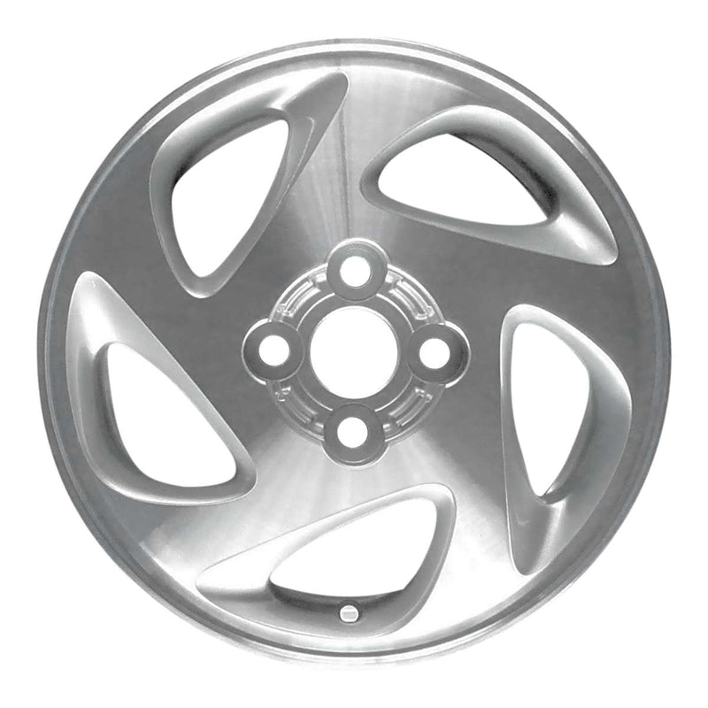 1999 toyota corolla wheel 14 machined silver aluminum 4 lug w69368ms 2