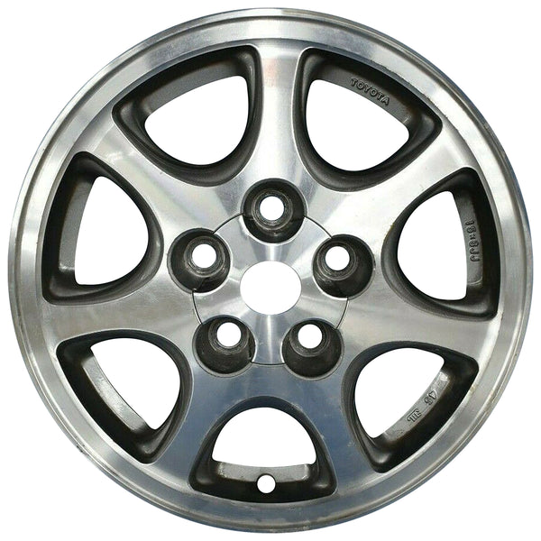 1999 toyota solara wheel 15 machined gray aluminum 5 lug w69378mgy 5