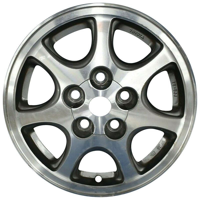 1996 toyota camry wheel 15 machined gray aluminum 5 lug w69378mgy 3