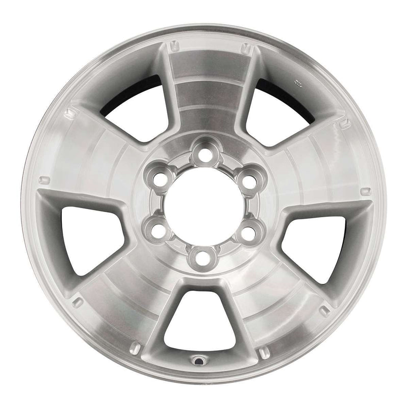 2014 toyota tacoma wheel 17 machined silver aluminum 6 lug rw69463ms 2