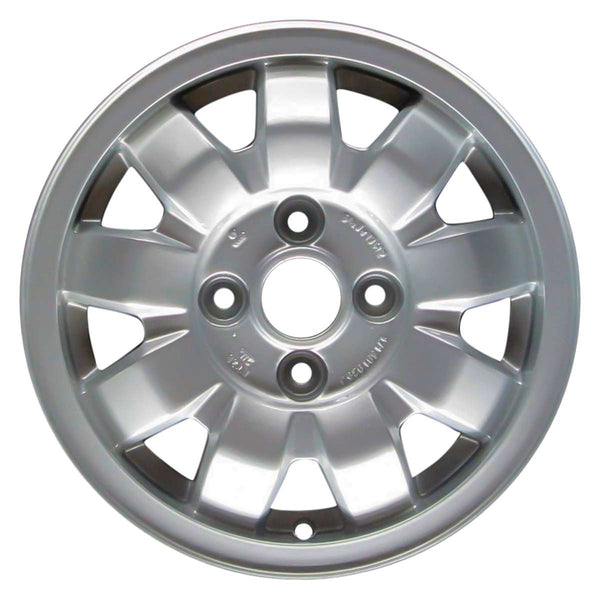 1985 volkswagen cabriolet wheel 13 machined silver aluminum 4 lug w69634ms 5