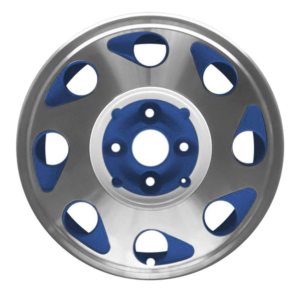 1988 volkswagen golf wheel 14 blue aluminum 4 lug w69661bu 8