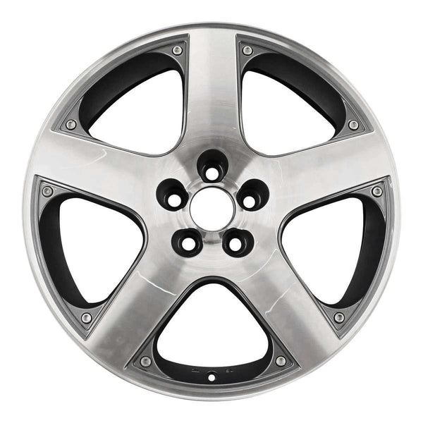 2003 volkswagen gti wheel 17 machined charcoal aluminum 5 lug rw69758mc 23