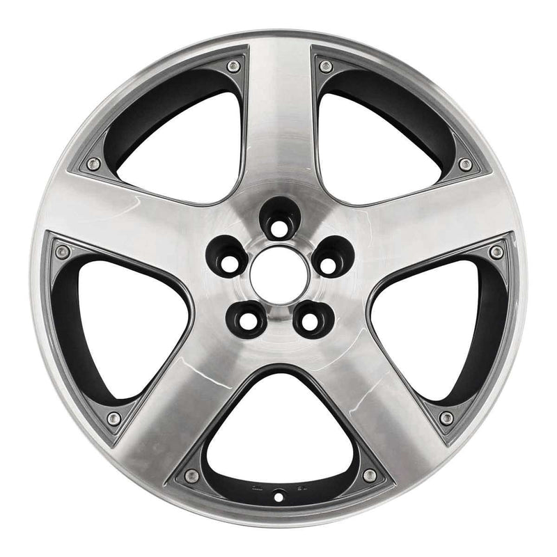 2006 volkswagen gti wheel 17 machined charcoal aluminum 5 lug rw69758mc 26