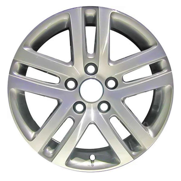 2009 volkswagen jetta wheel 16 machined silver aluminum 5 lug rw69812ms 5