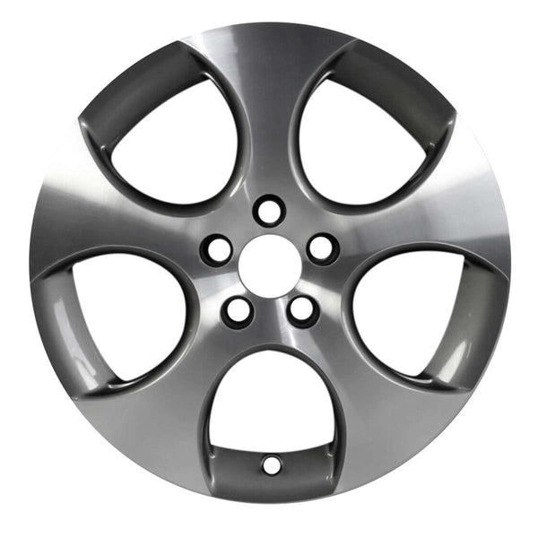 2008 volkswagen gti wheel 18 machined charcoal aluminum 5 lug w69822amc 12