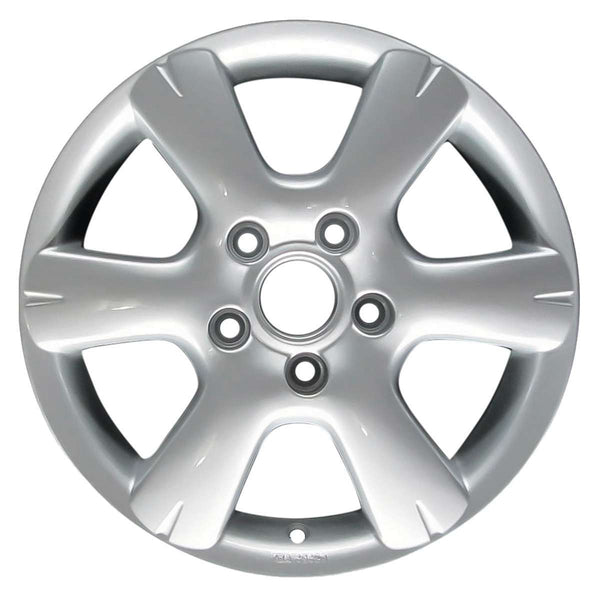 2008 volkswagen jetta wheel 16 silver aluminum 5 lug w69849s 1