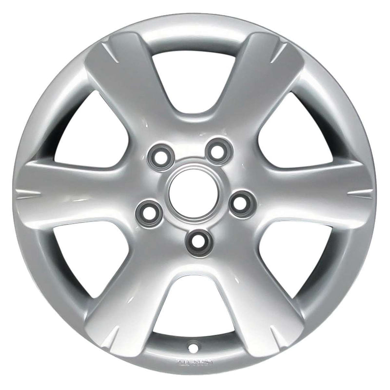 2009 volkswagen rabbit wheel 16 silver aluminum 5 lug w69849s 9