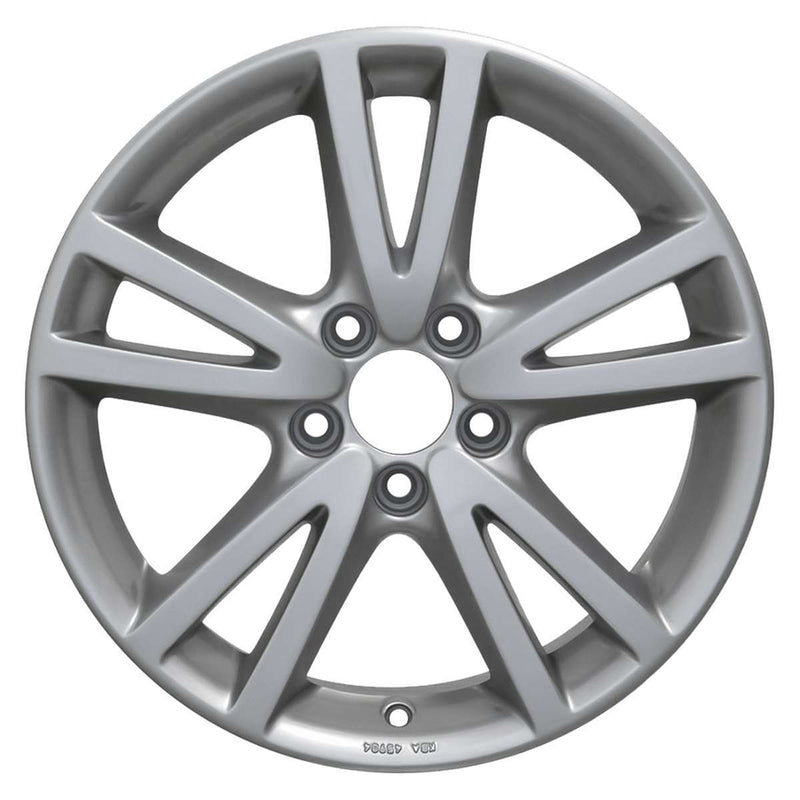 2009 volkswagen golf wheel 17 silver aluminum 5 lug w69852s 21