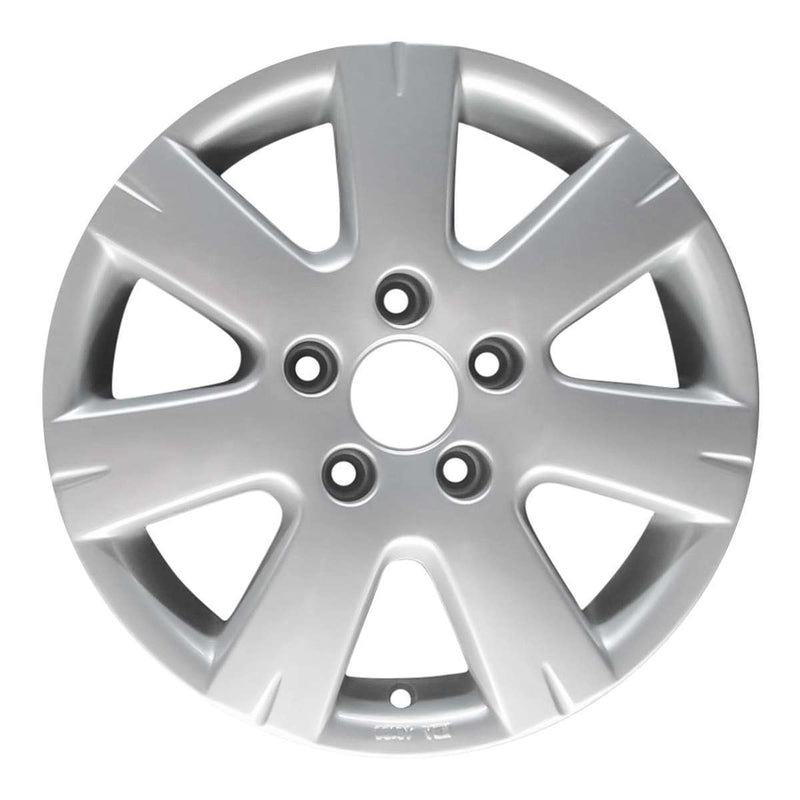 2008 volkswagen jetta wheel 15 silver aluminum 5 lug w69859s 1