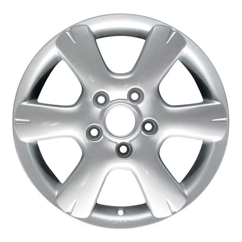 2014 volkswagen golf wheel 15 silver aluminum 5 lug w69860s 1