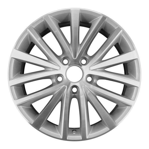 2013 volkswagen gli wheel 17 machined silver aluminum 5 lug rw69910ms 2