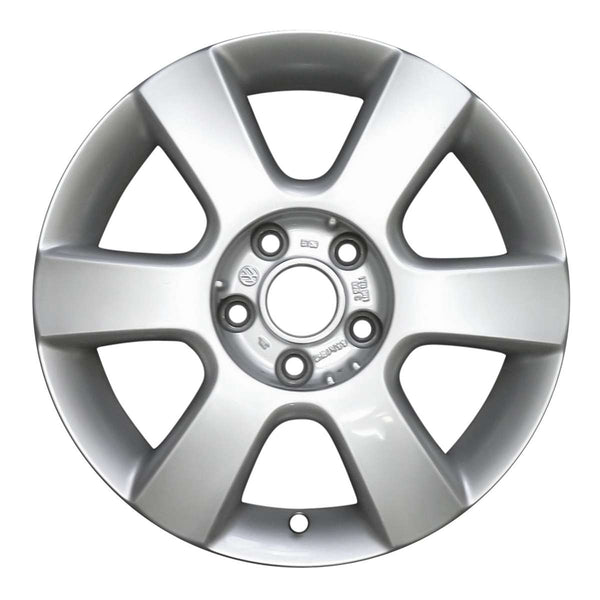 2009 volkswagen jetta wheel 16 silver aluminum 5 lug w69945s 5