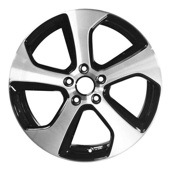 2019 volkswagen golf wheel 18 machined gloss black aluminum 5 lug rw69980mb 9