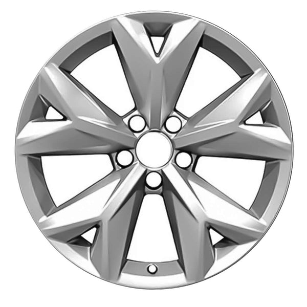 2018 volkswagen atlas wheel 18 silver aluminum 5 lug w70028s 1