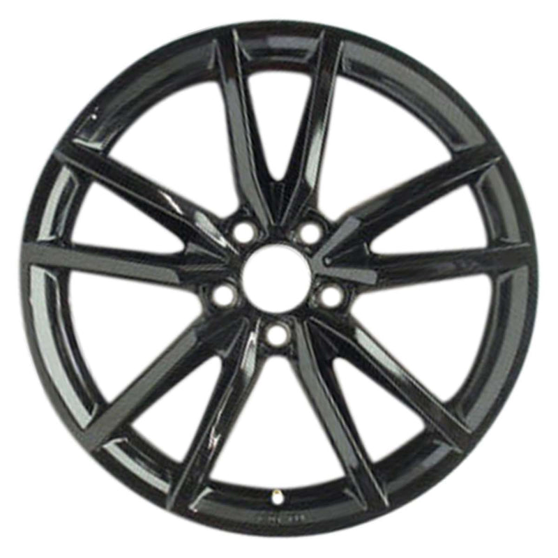 2020 volkswagen golf wheel 18 black aluminum 5 lug w70055b 4