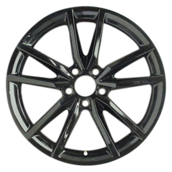 2019 volkswagen gti wheel 18 black aluminum 5 lug w70055b 2