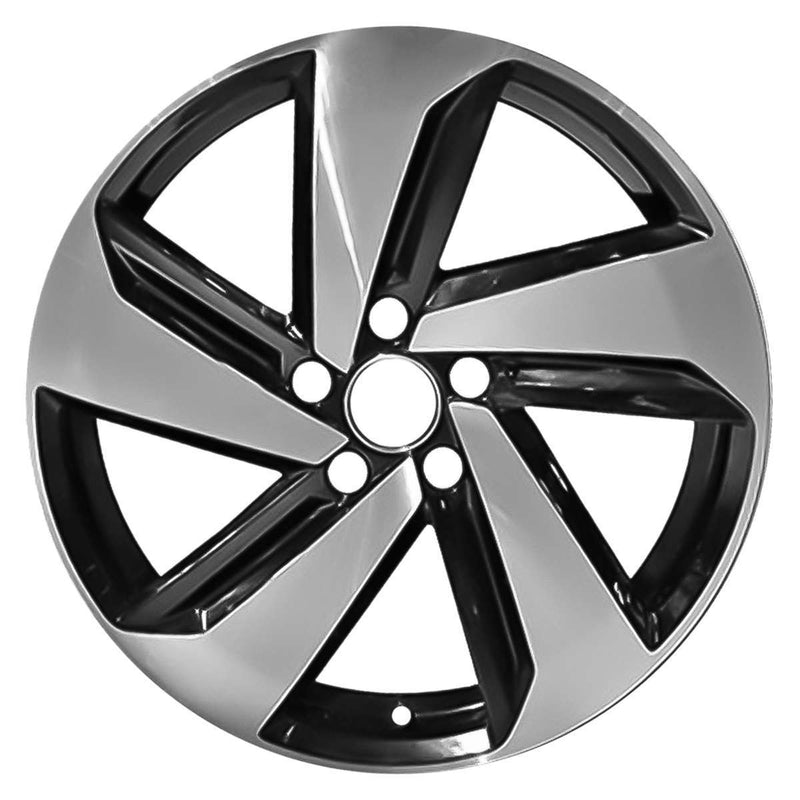 2020 volkswagen gti wheel 18 machined black aluminum 5 lug rw70056mb 3