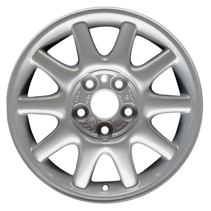 1995 volvo 940 wheel 15 silver aluminum 5 lug w70182s 5